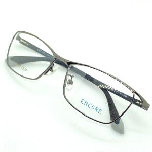 メガネフレーム GLASSBiz 8115 C-23 ハーフリム メタル シルバー 青