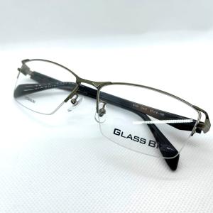 メガネフレーム GLASSBiz 8115 C-23 ハーフリム メタル シルバー