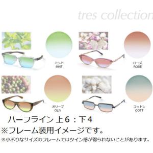 アリアーテ トレス ツインカラー ハーフライン 上６：下４ レンズ染色 追加オプション