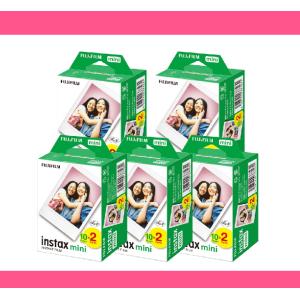 チェキ フィルム INSTAX MINI 20枚入り 5個セット INSTAX MINI WW 2 ...