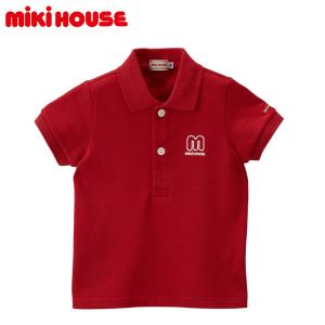 MIKI HOUSE 正規取扱店/ MIKIHOUSE ミキハウス ｍロゴ半袖ポロシャツ 80 90 100cm ベビー｜konyankobrando-kids