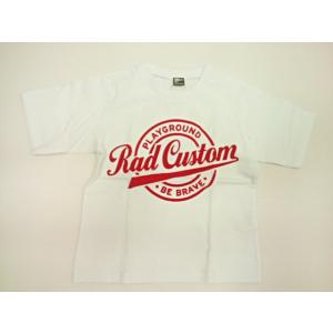 ラッドカスタム RADCUSTOM アメカジフロッキープリント半袖Tシャツ 半袖 Tシャツ 100 ...