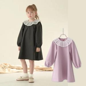 mezzo piano メゾピアノ ケミカル花レース ワンピース リボン