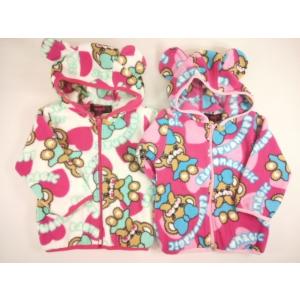 mezzo piano メゾピアノ チューリップ柄リバーシブルブルゾン 110 120