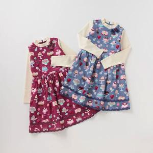 mezzo piano メゾピアノ 星座柄カットワンピース 100 110 120 130