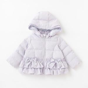 mezzo piano メゾピアノ(mezzo piano)裾フリルショートダウン入り