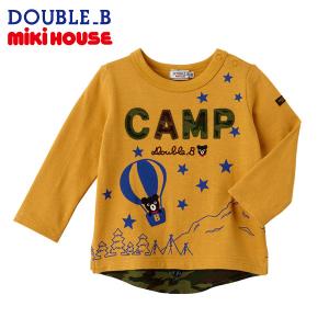 MIKI HOUSE 正規取扱店/ MIKIHOUSE ミキハウス ダブルB バルーンプリント長袖Tシャツ 80 90cm ベビー｜konyankobrando-kids