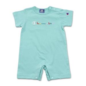 Champion チャンピオン 半袖ロンパース カバーオール 70 80cm 男女兼用 男の子 女の子 春夏秋 ベビー｜konyankobrando-kids