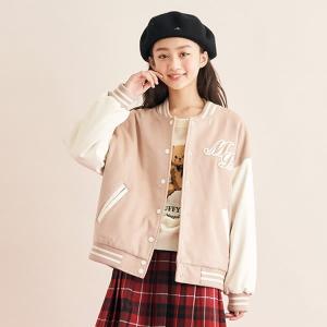 mezzo piano メゾピアノ チューリップ柄リバーシブルブルゾン 110 120