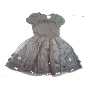 新品　未使用　メゾピアノ　ワンピース　遊園地　130 メゾピアノ ピンクのレース地に広がる花柄が可憐なワンピース 130