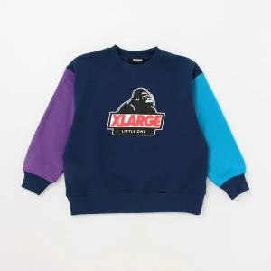 XLARGE KIDS エクストララージ キッズ 3色切替ゴリラトレーナー 80 90 100 110 120 130 140cm キッズ｜konyankobrando-kids