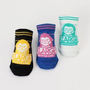 XLARGE KIDS エクストララージ キッズ ファニーゴリララインベビーソックス【日本製】 ベビー｜konyankobrando-kids