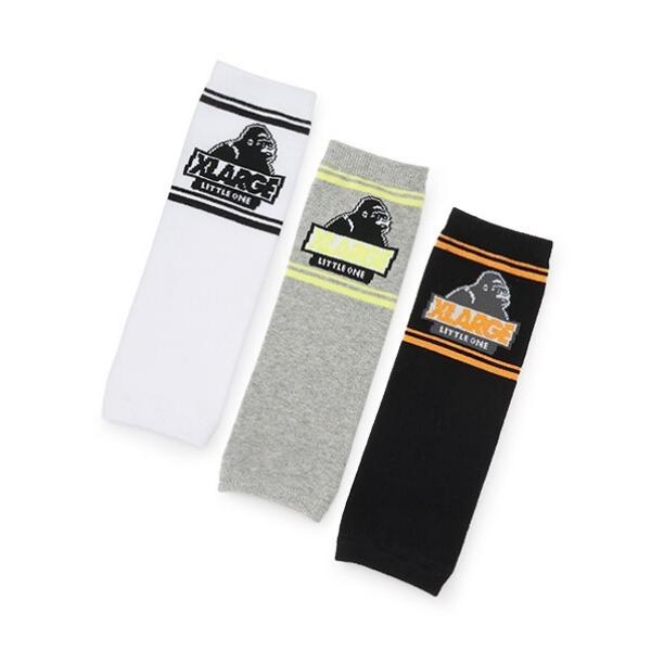 XLARGE KIDS エクストララージ キッズ OGゴリララインレッグウォーマー シロ ホワイト ...