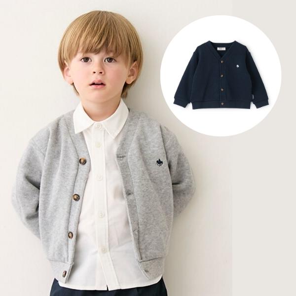 petit main プティマイン POLO BCS カットカーディガン 長袖 80 90 100 ...