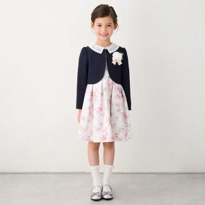 petit main プティマイン レースOP＋ノーカラーJKセット 110 120 130cm