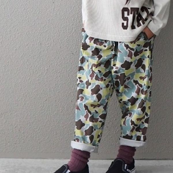 MAKE YOUR DAY メイクユアデイ カモフラ柄イージーパンツ 80 90 100 110 1...