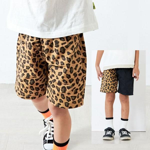 MAKE YOUR DAY メイクユアデイ 総柄ワイド5分丈パンツ 80 90 100 110 12...