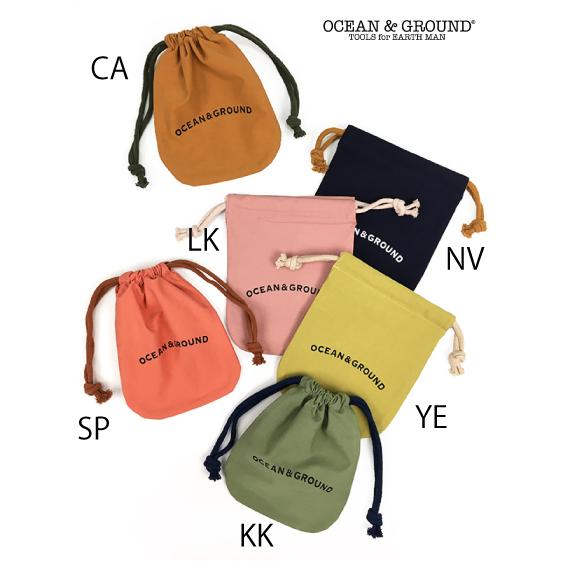OCEAN &amp; GROUND ／ オーシャンアンドグラウンド　コットン巾着　小　男の子　女の子