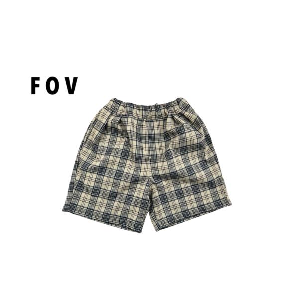 【SALE】【40%OFF】FOV / フォブ　 子供服　チェック２タックショーツ　男の子　女の子　