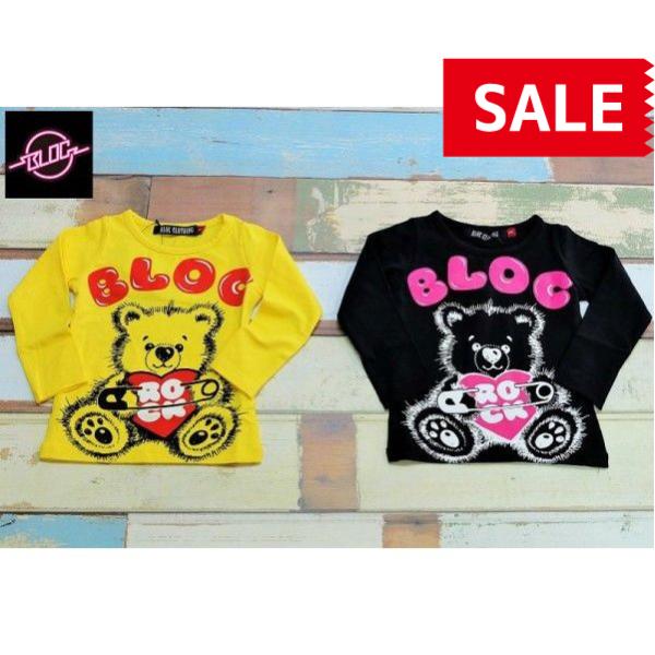 【SALE】【70％OFF】BLOC ／ ブロック 子供服　キッズTシャツ　SAFETY PIN B...