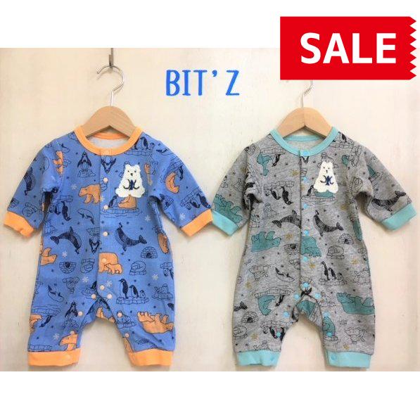 【SALE】【60％OFF】BIT'Z ／ ビッツ 子供服 　ベビー服　北極動物柄カバーオール　男の...