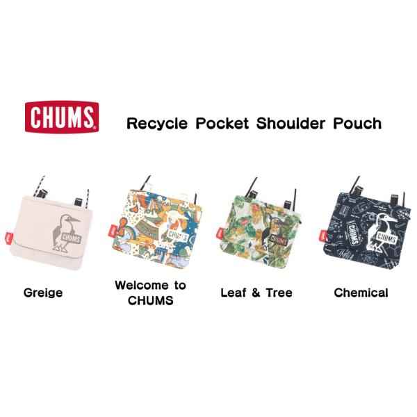 CHUMS ／ チャムス  Recycle Pocket Shoulder Pouch リサイクルポ...