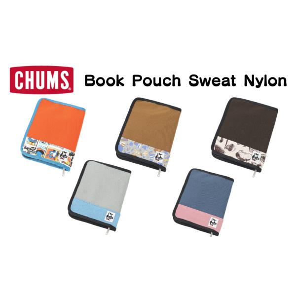 CHUMS ／ チャムス Book Pouch Sweat Nylon ブックポーチスウェットナイロ...
