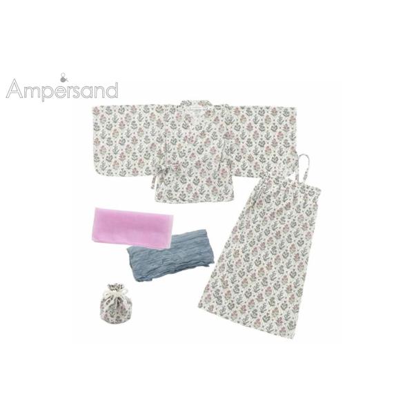 【SALE】【50％OFF】AMPERSAND ／ アンパサンド 子供服　ブロックプリント風　花柄セ...