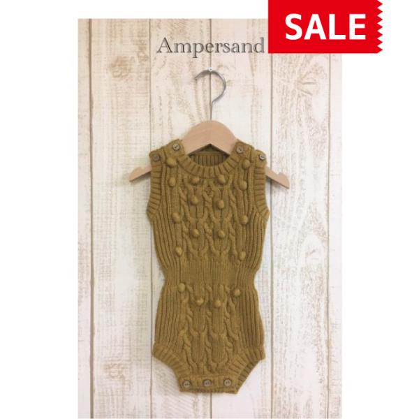 【SALE】【50％OFF】AMPERSAND ／ アンパサンド ベビー服　Popcornニットロン...