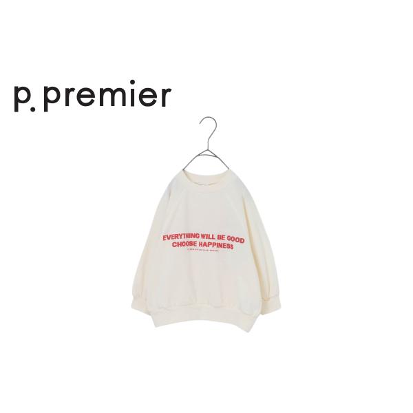 p.premier ／ ピードットプルミエ 子供服　イロチ買いしたいオーバーサイズロゴスプリングトレ...