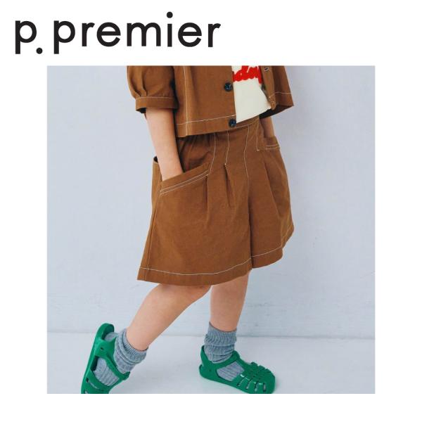 p.premier ／ ピードットプルミエ 子供服　タックキュロットハーフパンツ　男の子　女の子　2...