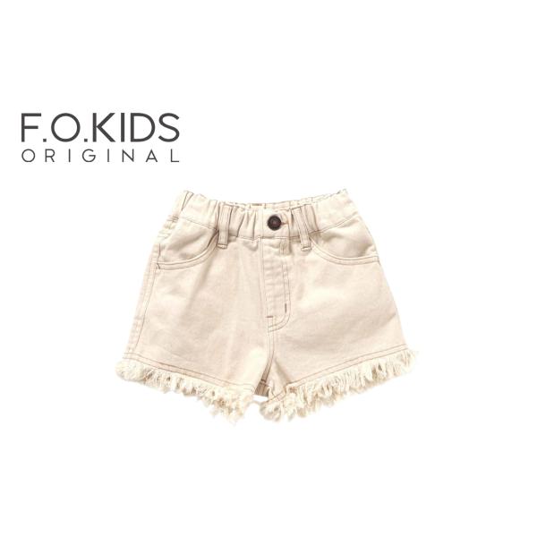【SALE】【40%OFF】F.O.KIDS ／ エフオーキッズ 子供服　フリンジショートパンツ　女...