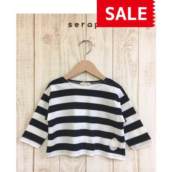 【SALE】【50%OFF】Seraph ／ セラフ 子供服 　ワイドボーダーTシャツ　 女の子　S...