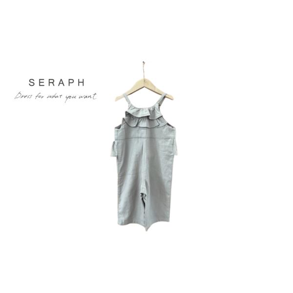 【SALE】【40%OFF】Seraph ／ セラフ 子供服 　フリルデザインサロペット　女の子  ...