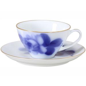 大倉陶園 日本製 ブルーローズ(8211) カップ＆ソーサー 30C/8211 洋食器 陶磁器 コー...