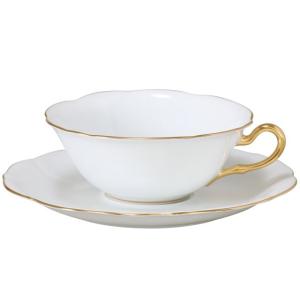 大倉陶園 日本製 ゴールドライン フレーバーティーカップ＆ソーサー 94C/1001 洋食器 陶磁器...