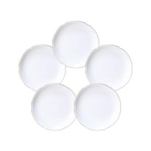 大倉陶園 日本製 ゴールドライン 約15cm銘々皿5枚揃 54HV/1001 洋食器 陶磁器 小皿 ...