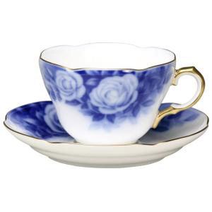 大倉陶園 日本製 The Okura ホワイトローズ カップ＆ソーサー