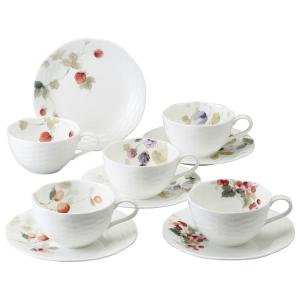 大倉陶園 日本製 金白金蝕ぶどう唐草 カップ＆ソーサー 6C/1246 洋食器