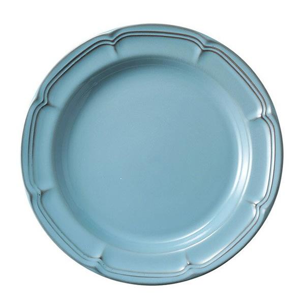 KOYO 光洋陶器 日本製 ラフィネ アンティークブルー 約19.5cmリムプレート 洋食器 プレー...