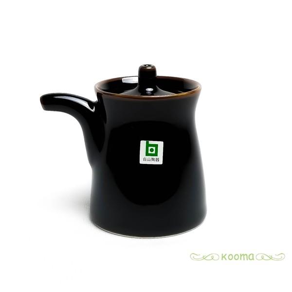 白山陶器 波佐見焼 日本製 G型しょうゆさし 天目 (小) 和食器 醤油さし 醤油入れ 調味料入れ ...