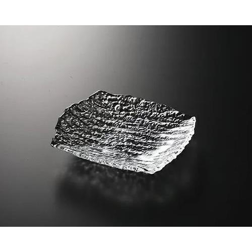 クリアガラス皿 トルコ製 ラモス スクウェアプレート Ｍ 約19×17 AR−114 ガラス食器 角...