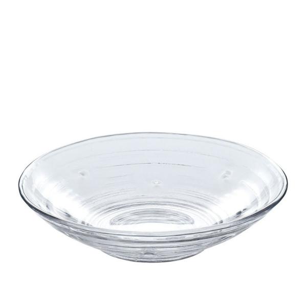 東洋佐々木 日本製 みなも 麺皿 P-37305 盛り鉢 ガラス そうめん 蕎麦 冷麺 冷製パスタ ...