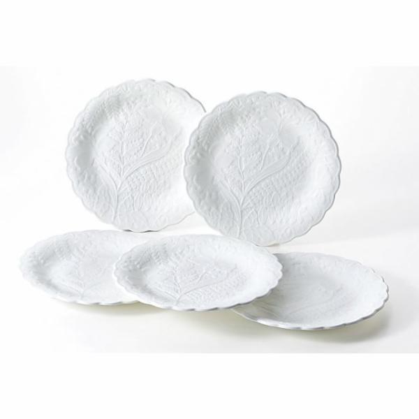 ナルミ NARUMI ホニトンレース Honiton Lace  約17cm プレートセット 5枚 ...