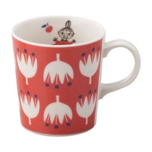 日本製 山加商店 YAMAKA ムーミン MOOMIN マグカップ MM1002-11 リトルミイ 赤色 RD  クッカ kukka 花 フラワー 子供食器 マグ  廃番商品