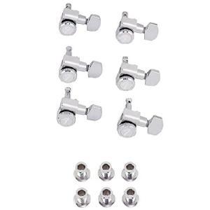 Fender チューニングペグ Locking Stratocaster(R)/Telecaster(R) Tuning Machines (Polished Chrome) (6)