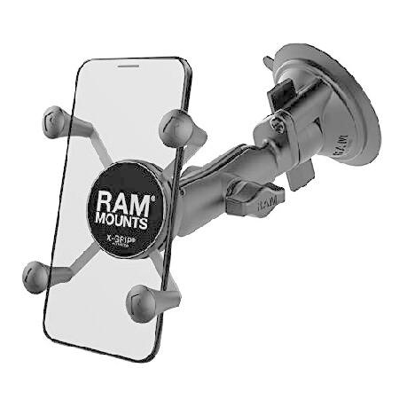 RAM Mounting Systems 吸盤式車載ホルダー スマートフォン/iPhone用クレード...