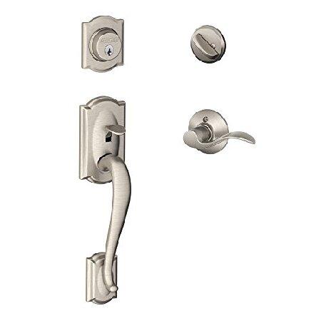 Schlage キャメロットハンドルセット アクセント左手レバー付き インテリア F60 CAM 6...