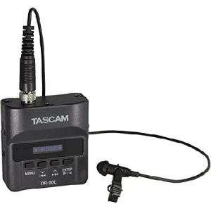TASCAM(タスカム) DR-10L ピンマイクレコーダー 黒 高音質 Youtube 音声収録 インターネット配信 ポッドキャスト 動画撮影 Vlog 収録用