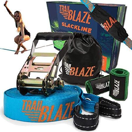 Trailblaze Premium Slackline Kit with Tree Protect...